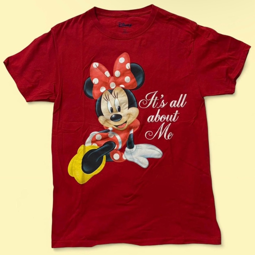 Disney Red Minnie Mouse 'It's All About Me' Kids T-Shirt